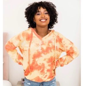 By the light of the moon tie dye hoodie